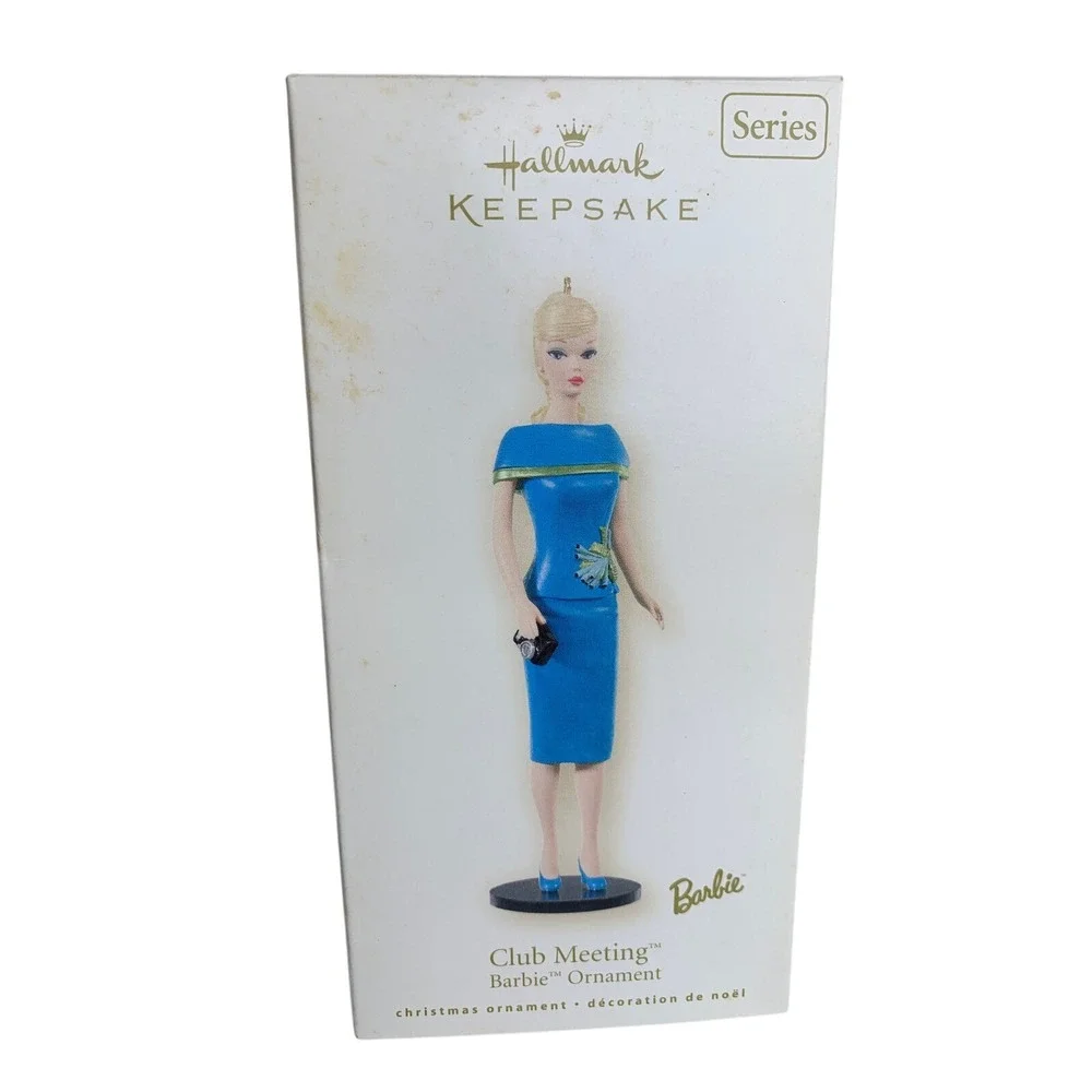 Hallmark‎ Keepsake Club Meeting Barbie Ornament 2008 15th Series 1966 Fashion